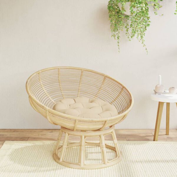 vidaXL rund hynde &Oslash;60x11 cm oxfordstof beige