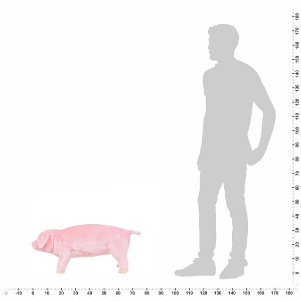 vidaXL st&aring;ende t&oslash;jdyr gris plysstof XXL lyser&oslash;d