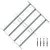 vidaXL Vinduesgitter 500-650 mm Galvaniseret st&aring;l S&oslash;lv