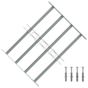 vidaXL Vinduesgitter 500-650 mm Galvaniseret st&aring;l S&oslash;lv