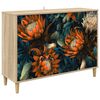 vidaXL Sideboard LOCHEM Sonoma-eg 102 x 33 x 75 cm Konstrueret tr&aelig;