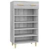 vidaXL skoreol 60x35x105 cm konstrueret tr&aelig; gr&aring; sonoma-eg