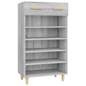 vidaXL skoreol 60x35x105 cm konstrueret tr&aelig; gr&aring; sonoma-eg