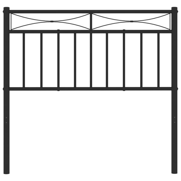 vidaXL udskiftningsgavl 90 cm metal sort