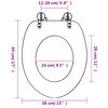 vidaXL toiletsæde MDF låg søstjerne
