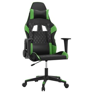 vidaXL gamingstol kunstl&aelig;der sort og gr&oslash;n