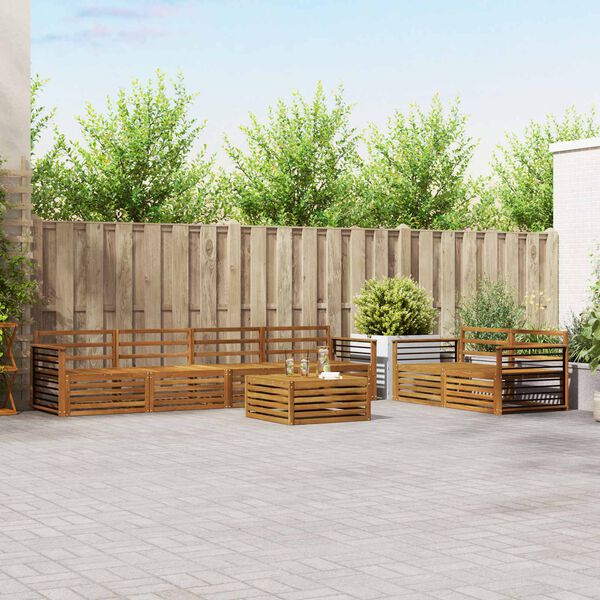 vidaXL Udend&oslash;rs sofagruppe 7 pcs Naturfarvet