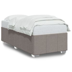 vidaXL sengeramme uden madras 80x200 cm stof gr&aring;brun