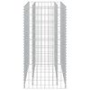 vidaXL gabion-h&oslash;jbed 90x50x100 cm galvaniseret st&aring;l