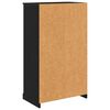 vidaXL Highboard Sort eg 60 x 35,5 x 103,5 cm Konstrueret tr&aelig;