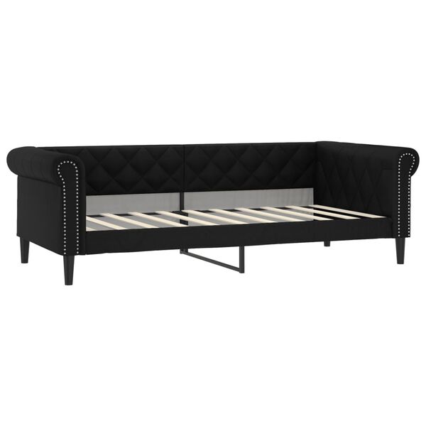 vidaXL daybed 90x190 cm kunstl&aelig;der sort