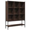 vidaXL bogreol 102x30x141,5 cm konstrueret tr&aelig; brun egetr&aelig;sfarve