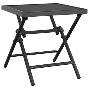 vidaXL foldbart havebord 38x38x38 cm st&aring;l og meshstof antracitgr&aring;