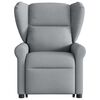 vidaXL eldrevet l&aelig;nestol med l&oslash;ftefunktion stof lysegr&aring;