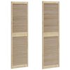 vidaXL Skabsd&oslash;r 2 pcs Naturfarvet 201 x 2,1 x 59,5 cm Massiv fyrretr&aelig;
