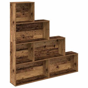 vidaXL bogreol 157x24x160 cm konstrueret tr&aelig; antikt tr&aelig;