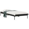 vidaXL sengeramme 90x190 cm konstrueret tr&aelig; og metal sort