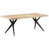 vidaXL spisebord 200x90x76 cm ru mangotr&aelig;