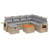 vidaXL havesofas&aelig;t 8 dele med hynder polyrattan beige