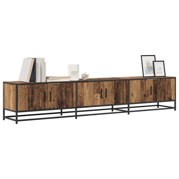 vidaXL TV Enheder 2 pcs Gammelt tr&aelig; 210 x 35 x 41 cm Konstrueret tr&aelig;