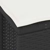 vidaXL Have Spisebordss&aelig;t Sort polyrattan