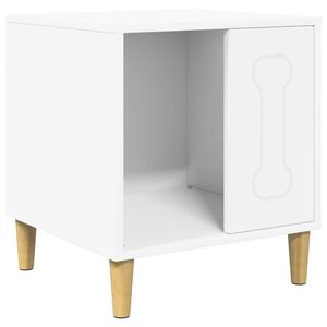 vidaXL Hundehus Hvid 44 x 42 x 49 cm Konstrueret tr&aelig;