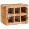vidaXL Vinfad med opbevaring Brun 44 x 30 x 35 cm Massivt mangotr&aelig;