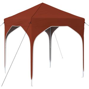 vidaXL Pop-up Festtelt 194 x 194 x 245 cm Terrakotta