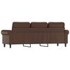 vidaXL 3-personers sofa 180 cm kunstl&aelig;der brun