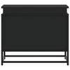 vidaXL opbevaringsboks med l&aring;g 60x40x51,5 cm konstrueret tr&aelig; sort