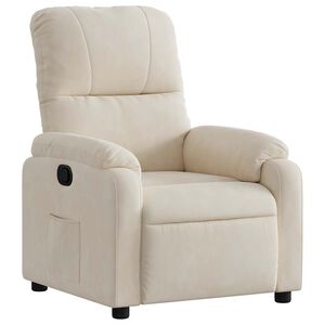 vidaXL l&aelig;nestol mikrofiberstof beige