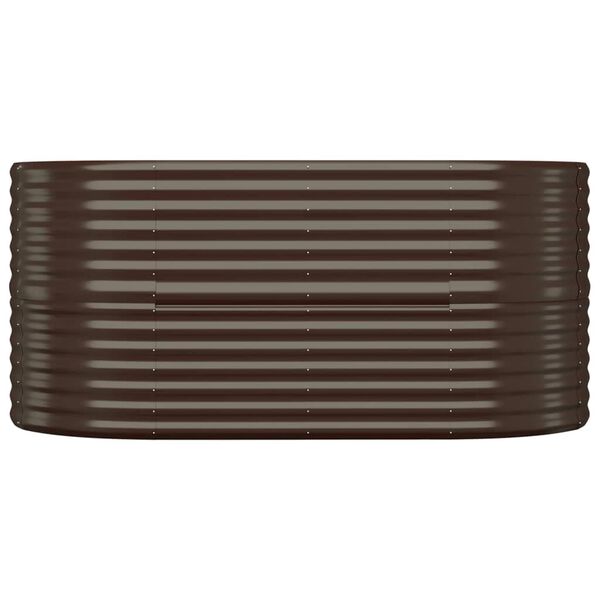 vidaXL plantekasse 152x80x68 cm galvaniseret stål brun