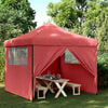 vidaXL Party Tent Bordeaux 292 x 292 x 315 cm Oxford stof