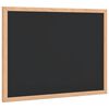 vidaXL kridttavle med ramme af massivt fyrretr&aelig; 40x30 cm sort