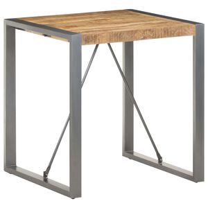 vidaXL spisebord 70x70x75 cm massivt ru mangotr&aelig;