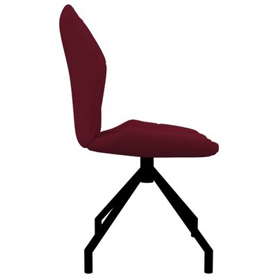 vidaXL spisebordsstole 2 stk. kunstlæder vinrød