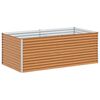 vidaXL H&oslash;jbed Lys Brun 195 x 100 x 68 cm Galvaniseret st&aring;l