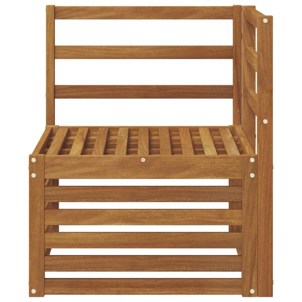 vidaXL Udend&oslash;rs Hj&oslash;rnesofa Massivt Akacietr&aelig; Naturfarvet