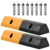 vidaXL parkeringsklodser 2 stk. gummi 49 x 15 x 9 cm