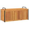 vidaXL udend&oslash;rs hyndeboks 110x45x42/53 cm massivt akacietr&aelig; og st&aring;l