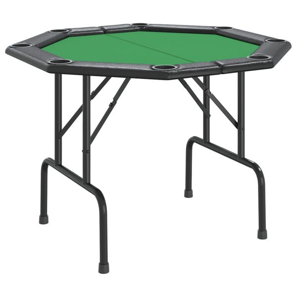 vidaXL foldbart pokerbordplade 8 pers. 108x108x75 cm grøn