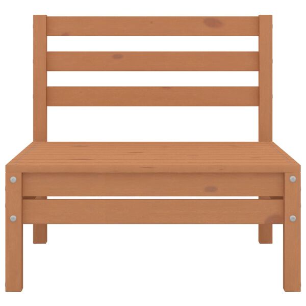 vidaXL lounges&aelig;t til haven 3 dele massivt fyrretr&aelig; gyldenbrun