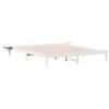 vidaXL Sengestel med sideborde Hvid 180 x 210 cm Massiv fyrretr&aelig;