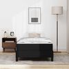 vidaXL Sengestel med madras Sort 90 x 200 cm Stof