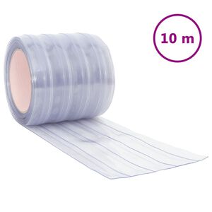vidaXL b&aelig;ndelgardin 200 mm x 1,6 mm 10 m PVC transparent