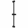 vidaXL Brusehovedholder Sort 71 cm Rustfrit st&aring;l