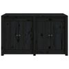 vidaXL udend&oslash;rs k&oslash;kkenskab 106x55x64 cm massivt fyrretr&aelig; sort