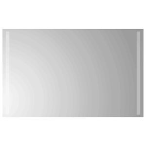 vidaXL LED badev&aelig;relsesspejl Transparent 80 x 50 cm h&aelig;rdet glas