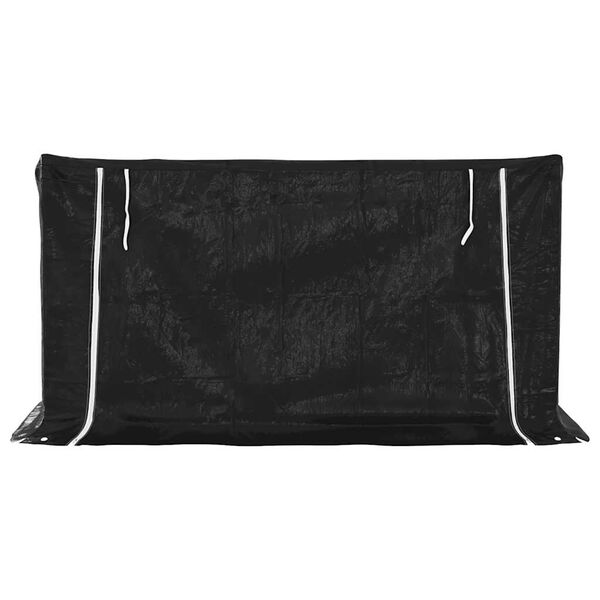 vidaXL br&aelig;ndestativ med regnslag 200,5x100,5x110,5cm galvaniseret st&aring;l