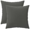 vidaXL Pude med pude HEERLEN 2 stk. Antracit Polyester